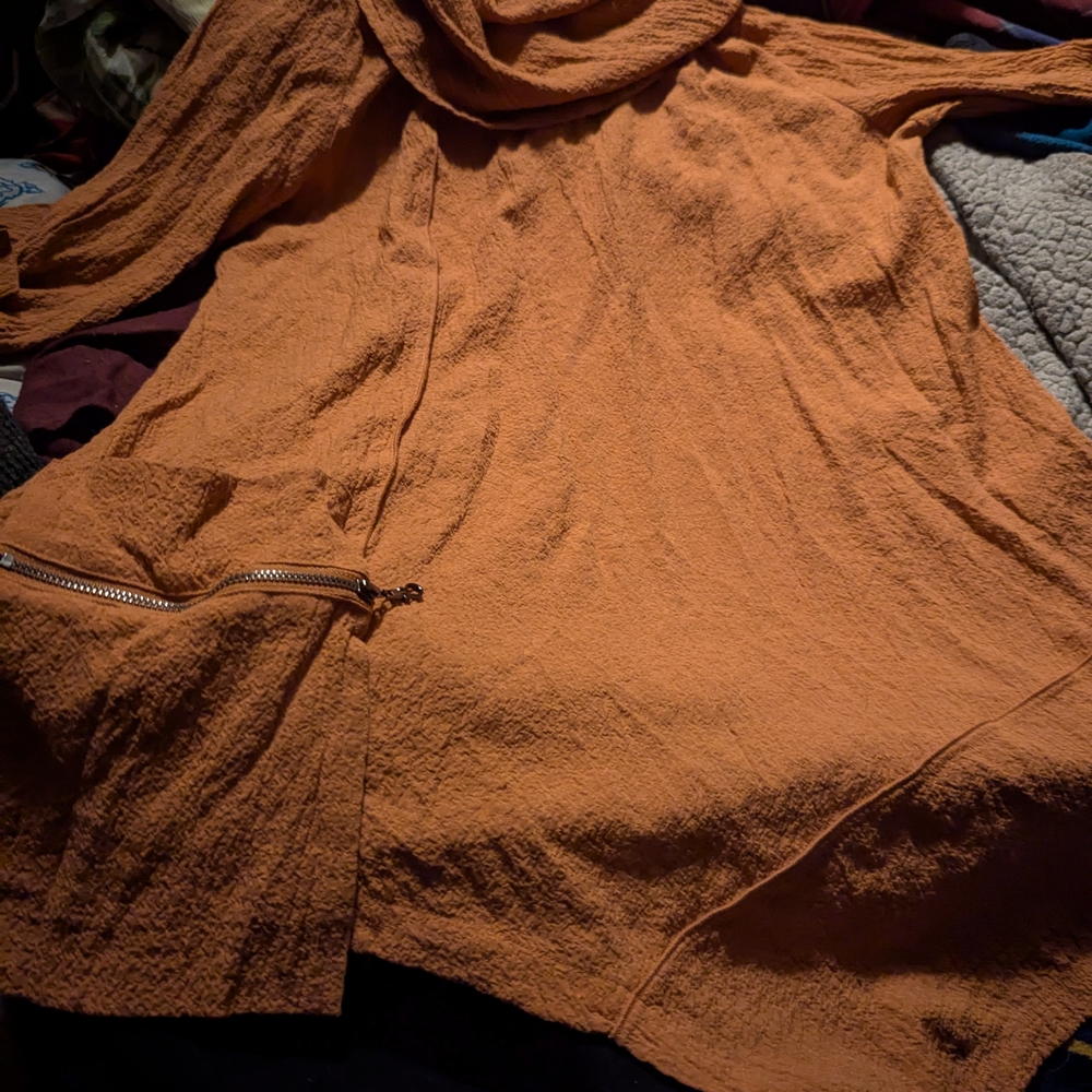 Ali Miles Long Sleeve Tee - Orange